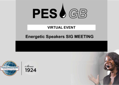 Energetic Speakers SIG Meeting April (Online)